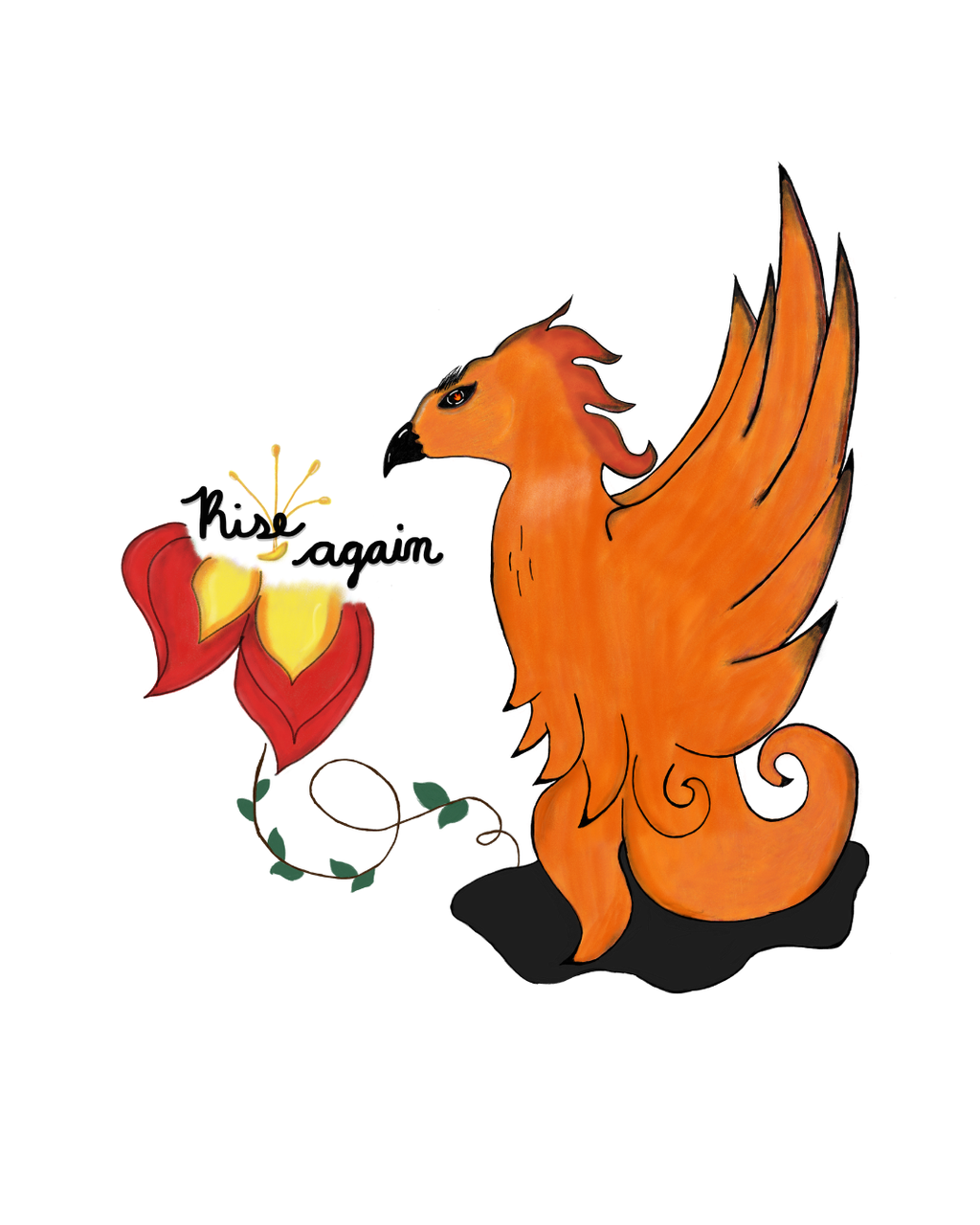 Phoenix Rise Again Shirt Design